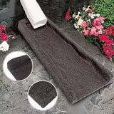 2 Pack Rubber Downspout Splash Block Rain Gutter Down Spout Drain Trays Brown