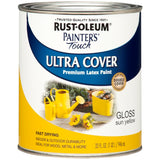Rust-Oleum 1945502 Painter's Touch Latex Paint, Gloss Sun Yellow, 1 Quarts(Pack of 2)