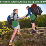 Fishboy Upgraded Collapsible Stool, 400lbs Max Weight, Lightweight But Sturdy, Portable Retractable Folding Telescoping Foldable Camping Stool for Adults Outdoor Fishing Hiking Gardening Travel BBQ