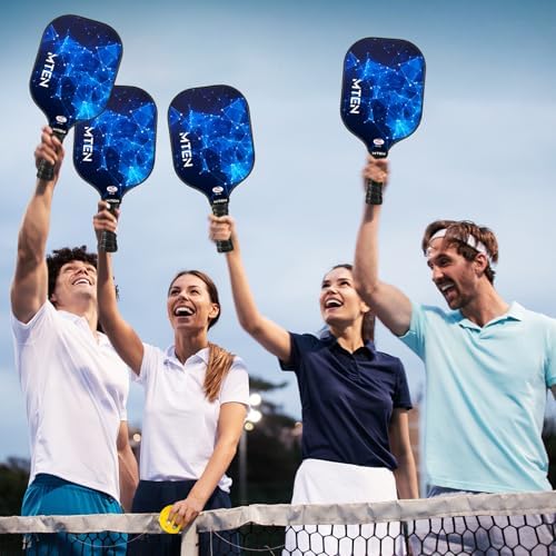 Pickleball Paddles, USAPA Approved Fiberglass Surface Pickleball Set with Pickleball Rackets, Pickleball Paddles Set for Men Women