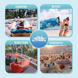 Chillbo Inflatable Couch – Cool Inflatable Chair. Upgrade Your Camping Accessories. Easy Setup is Perfect for Hiking Gear, Beach Chair and Music Festivals.