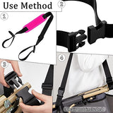 SATINIOR 3 Pack Carry Strap for Beach Chair Folding Adjustable Beach Replacement Universal Folding Chair Carry Strap for Camping Picnics(Blue, Purple, Rose)