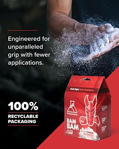 Friction Labs Premium Sports Chalk for Rock Climbing, Weight Lifting, Gymnastics, Tennis & More