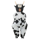 RHYTHMARTS Inflatable Costume Cow Costumes Fancy Dress Cosplay Blow Up Jumpsuit Christmas Halloween Costumes for Adult