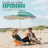 SUNNYFEEL Folding Low Camping Beach Chair 2 Pack, Lightweight Portable Lawn Chair with Mesh Back, Cup Holder for Outdoor/Travel/Picnic/Concert, Foldable Camp Backpack Chair with Carry Bag