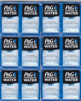 P&G Purifier of Water Portable Water Purifier Packets. Emergency Water Filter Purification Powder Packs for Camping, Hiking, Backpacking, Hunting, and Traveling. (12 Packets)