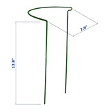 6 Pack 13.8 Inch High Plant Stake,Garden Plant Support,Half-Round Peony Cage Plant Ring Hoop