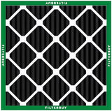 Filterbuy 20x20x1 Air Filter MERV 8 Odor Eliminator (4-Pack), Pleated HVAC AC Furnace Air Filters Replacement with Activated Carbon (Actual Size: 19.50 x 19.50 x 0.75 Inches)