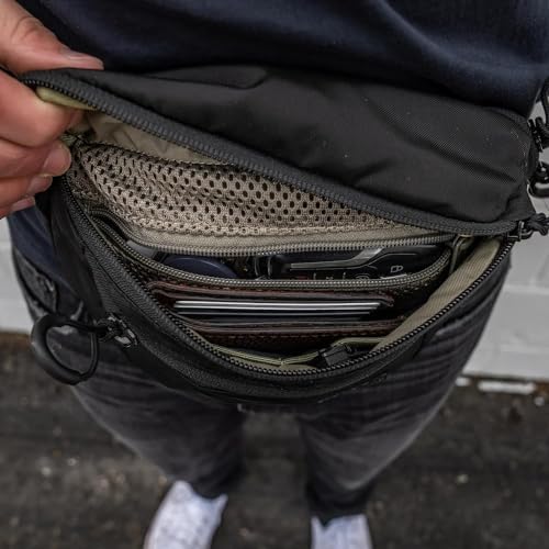 Eberlestock Bando Bag - Tactical Men's Fanny Pack w/Adjustable Waist Belt, Zippered Pockets, Compact Lightweight Belt Bag