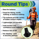 York Nordic Motivator Walking Poles for Balance and Rehab - Patented Stability Grips - Lightweight, Adjustable, and Collapsible - 2 Pieces Adjustable w/flip Locks - Heights 4'6" up to 6'2" - 230 lbs