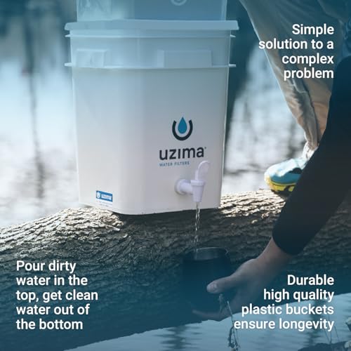 UZ-2 Camping Water Filter and Drinking Water Filter System, Portable Travel Alternative to Purification Systems, for Camping, Backpacking, and Hiking