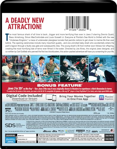 Jaws 3 - 4K Ultra HD + Blu-ray + Digital [4K UHD]