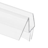 Prime-Line M 6256 Frameless Shower Door Bottom Seal for 1/4 in. Thick Glass Doors, Dual Flap and 45 Degree Drip Guard, 36 in., Clear Vinyl (Single Pack)