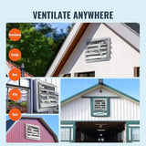 VEVOR 24 Inch Shutter Exhaust Fan Wall Mounted, High-Speed 3320CFM, Vent Fan For Garages, Shops, Greenhouse, Attic Ventilation, AC Motor, Fan Only