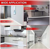 FONUNO Vinyl Wall Base Baseboard Molding Trim 4" Flexible Self Adhesive Rubber Wall Base Moulding Trim Peel and Stick Design, 4 Inch x 40 Feet, White