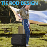 Cooler with Wheels and Handle, 50 Can Rolling Cooler, Portable Collapsible Soft Cooler Bag with Wheels,Leakproof Insulated Wheeled Cooler for Beach, Camping, Patio Travel, Outdoor, Ball Fields