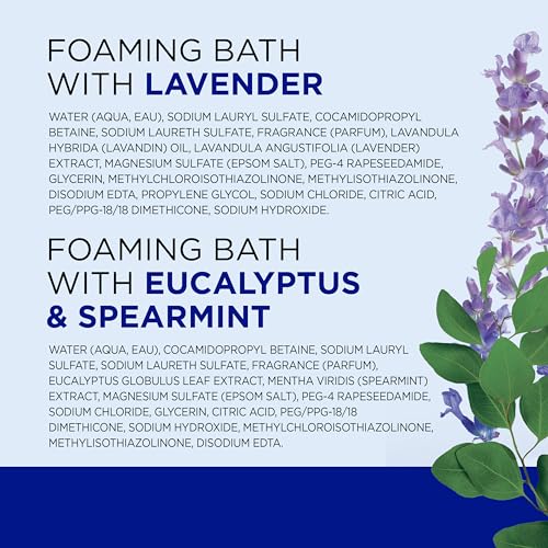 Dr Teal's Foaming Bath with Pure Epsom Salt, Lavender & Eucalyptus, 34 fl oz (Pack of 2)