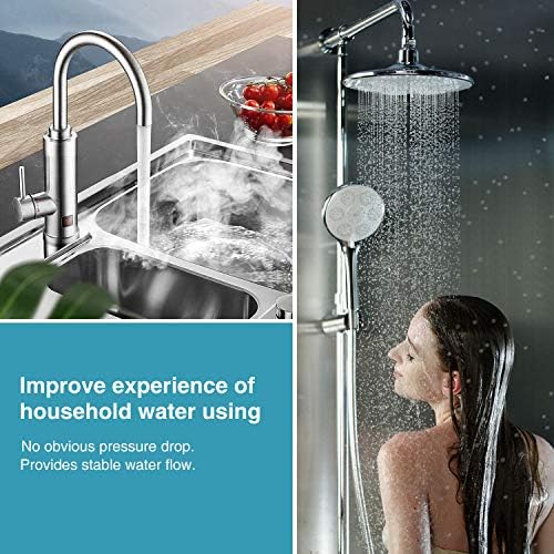 Membrane Solutions 20 Micron Pleated Polyester Sediment Water Filter 10"x2.5" Replacement Cartridge Universal Whole House Pre-Filter Compatible with W50PE, WFPFC3002, SPC-25-1050, FM-50-975 - 4 Pack