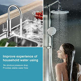 Membrane Solutions 20 Micron Pleated Polyester Sediment Water Filter 10"x2.5" Replacement Cartridge Universal Whole House Pre-Filter Compatible with W50PE, WFPFC3002, SPC-25-1050, FM-50-975 - 4 Pack