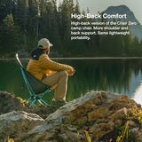 Helinox Chair Zero Ultralight Highback Backpacking Chair, Black