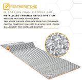 Featherstone Outdoor El Cordion Insulated R-Value 2.1 Sleeping Pad Closed Cell Foam Mat for Ultralight Backpacking Thru-Hiking and Camping