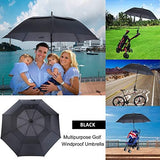 MRTLLOA 54/62/68/72 Inch Automatic Open Golf Umbrella, Extra Large Oversize Double Canopy Vented Windproof Waterproof Stick Umbrellas for Rain
