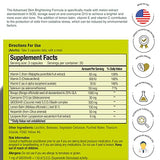 Glisodin Skin Nutrients Advanced Skin Brightening Formula – for Brighter, Clearer, and Firmer Complexion – Helps Reduce Blemishes - 90 Capsules