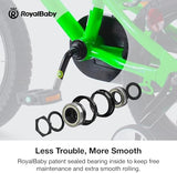 RoyalBaby Kids Bike EZ Freestyle Training Free Balance to Pedal Easy Learning Bicycle, 12-18 Inch for Toddlers to Big Kids