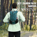 Lightweight Hydration Backpack, Running Backpack with 2L Water Bladder, Hydro Water Daypack for Cycling Hiking Rave for Men Women
