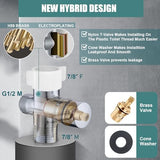 Handheld Bidet Sprayer for Toilet,Premium SUS304 Stainless Steel Bathroom Bidet Sprayer Attachment Set with Anti-Leak Hose&High Pressure, Ideal for Feminine Wash, Cloth Diaper Cleaning&Muslim Shower