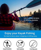 OCEANBROAD Kayak Paddle Leash Stretchable Strap Lanyard Rope for SUP Kayaking Boating Canoeing Fishing Pole Rod 5-7 Feet
