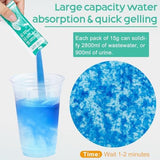 30 Portable Toilet Bags Poo Gel Set, 8 Gallon Camping Toilet Bags with Portable Absorbent Toilet Gel, Urine Powder with Potty Trash Waste Bags for Outdoor Camping, Traveling, Emergency