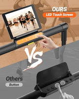 THERUN Walking Pad, 2.5 HP Under Desk, 2 in 1 Foldable for Home, Walking Pad with Handle Bar, 15" Widened Running Belt with Remote Control & LED Touch Screen