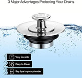 LEKEYE Shower Drain Hair Catcher | Bathtub Stopper/Strainer Stainless Steel Drain Protector