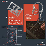 VEITORLD Gifts for Men Him Husband Dad Fathers Day - Survival Gear and Equipment 12 in 1, Survival Kits - Cool Fishing Hunting Camping Anniversary Birthday Gifts for Man Teen Boy Boyfriend Women