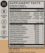 TERRA ORIGIN Healthy Gut Capsules with Immunity Boost | 90 Capsules | Non GMO, Gluten Free, Dairy Free | Digestive Support for Men and Women