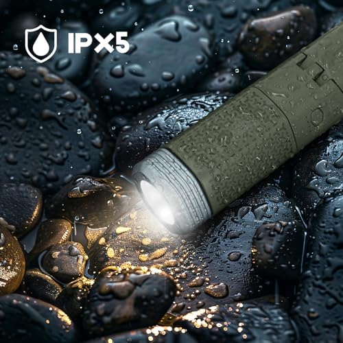 Camping Lights,Telescopic Camping Lantern with Storage Bag,7800mAh Rechargeable Outdoor Adventure Emergency Light,Waterproof LED Work Lights with Magnetic (Grass Green)