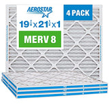 Aerostar 19.875x21.5x1 MERV 8 - 4 Count - High Efficiency Pleated HVAC, Furnace & Air Conditioner Filters - Removes Dust, Lint, Mold & Allergy-Causing Pollen