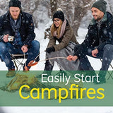 Natural Fire Starters - 70 Pieces. All Weather Charcoal & BBQ Fire Starters for Fireplace, Campfires & Grill