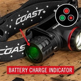Coast XPH30R 1200 Lumen USB-C Rechargeable Dual Power Headlamp with Twist Focus Beam and Magnetic Base