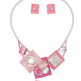 CSY Fashion Bohemian Statement Necklace Earrings Jewelry Set Women's Gifts