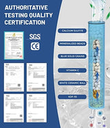 HOPOPRO 7-Setting Handheld Shower Head with Built-in Power Wash, Polished ABS Chrome, 71-Inch Stainless Steel Hose, 360 Rotatable Brass Overhead Bracket, Anti-Leakage Teflon Tape