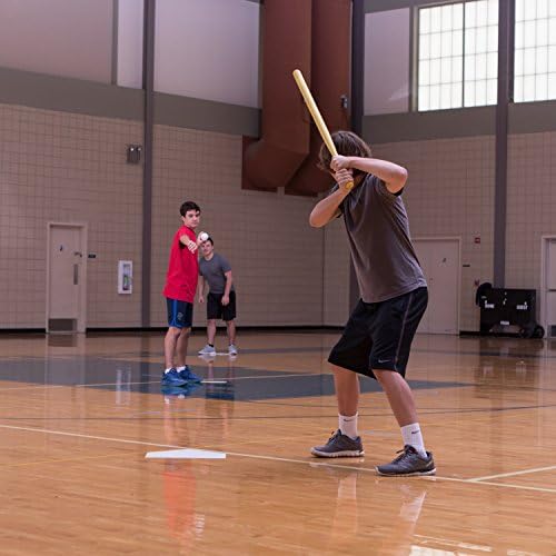 Champion Sports Throwdown Base Set: 5 Youth League Kids Baseball & Softball Rubber Throw Down Bases - Boys & Girls Training & Practice Equipment, Orange