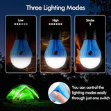 Tent Lamp 5 Packs Portable Tent Light Clip Hook Hurricane Emergency Lights LED Camping Light Bulb Camping Tent Lantern Equipment for Camping Hiking Backpacking Fishing Outage