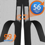 Magnetic Screen Door Upgraded PET Mesh Stronger Than Fiberglass and Polyester,Hands Free,Keeps Bugs Out,Pet & Kid Friendly,Suitable for Sliding Door,Large Patio Door and French Door-60''x80''