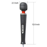 AEVEONE Powerful Handheld Electric Back Wand Massager, Strong Personal Vibration Massage for Sports Recovery, Muscle Aches, Body Pain (Black-US)