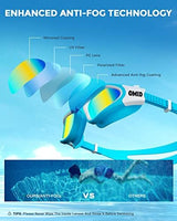 OMID Kids Swim Goggles, P2mini Polarized Swimming Goggles Comfortable for Age 6-14