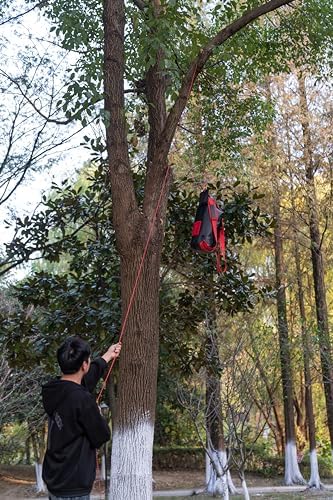 Bear Food Bag Hanging System - Ultralight 20L Waterproof Bear Bag Kit for Camping with Survival Rope, Clips, Rock Pouch, and Instructions - Perfect for Backpacking and Outdoor Adventures