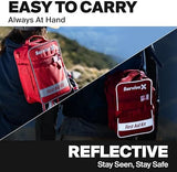 Large First Aid Kit for Car, Travel & Home - Emergency Kit for Hiking, Camping, Backpacking and Outdoors - Includes Zip Stitch Wound Closure Strips - FSA HSA Approved