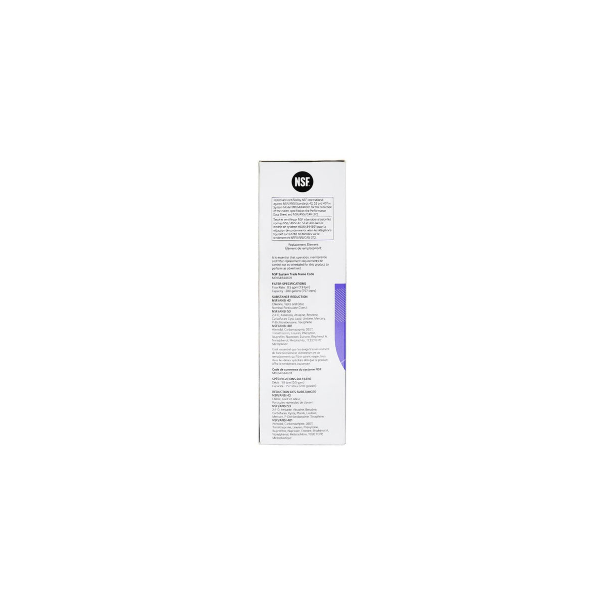 LG LT1000P - 6 Month / 200 Gallon Capacity Replacement Refrigerator Water Filter (NSF42, NSF53, and NSF401) ADQ74793501, ADQ75795105, AGF80300704, or AGF80300705 White